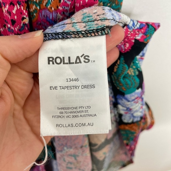 ROLLA'S Eve tapestry floral buttons down maxi dress - Picture 9 of 12